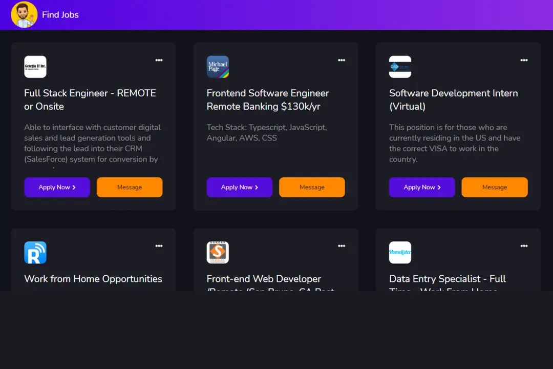 Job Finder Dummy    